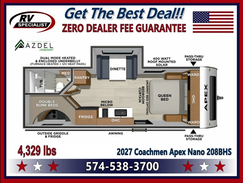 2027 Coachmen Apex Nano 208BHS - Photo 2 - Goshen, IN 46526