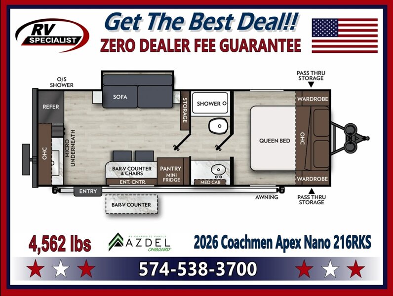 2026 Coachmen Apex Nano 216RKS - Photo 1 - Goshen, IN 46526