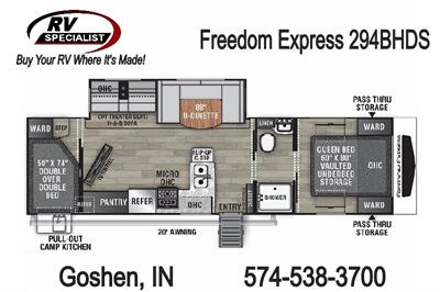 2024 Coachmen Freedom Express Ultra Lite 294BHDS   - Photo 2 - Goshen, IN 46526