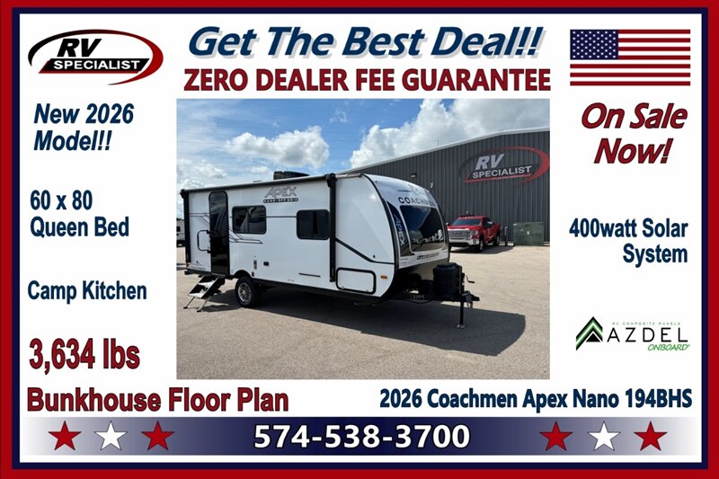 2026 Coachmen Apex Nano 194BHS - Photo 1 - Goshen, IN 46526