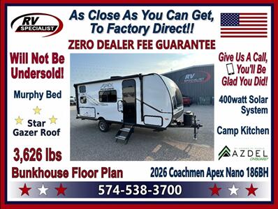 2026 Coachmen Apex Nano 186BH - Photo 1 - Goshen, IN 46526