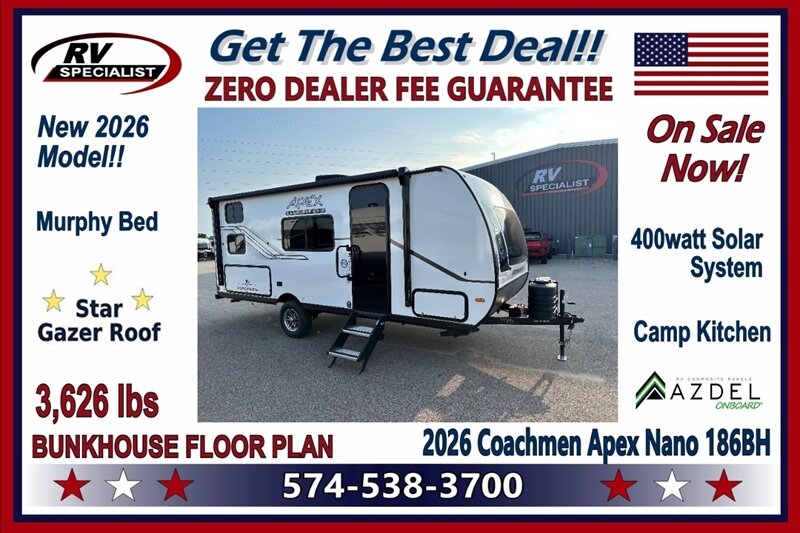 2026 Coachmen Apex Nano 186BH  