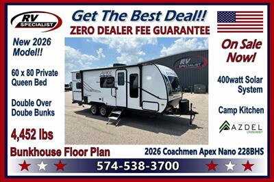 2026 Coachmen Apex Nano 228BHS   - Photo 1 - Goshen, IN 46526