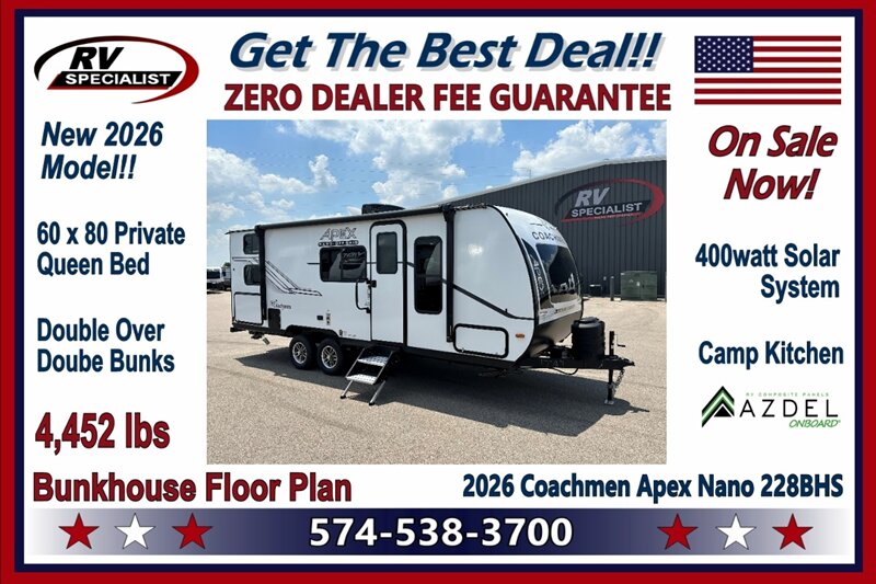 2026 Coachmen Apex Nano 228BHS - Photo 1 - Goshen, IN 46526