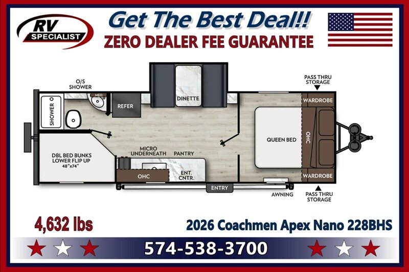 2026 Coachmen Apex Nano 228BHS - Photo 2 - Goshen, IN 46526