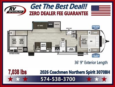 2026 Coachmen Northern Spirit 3070BH - Photo 2 - Goshen, IN 46526