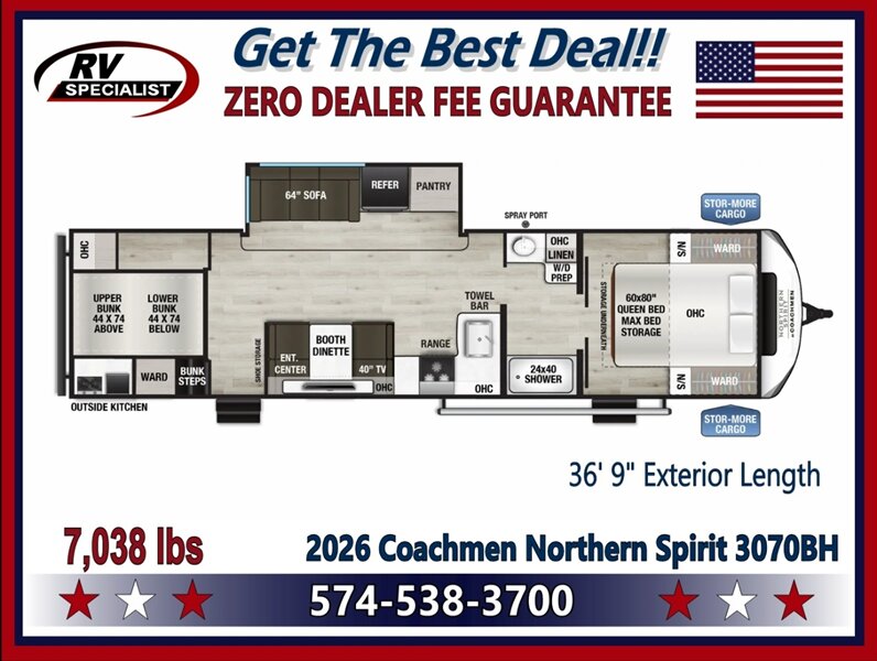 2026 Coachmen Northern Spirit 3070BH - Photo 2 - Goshen, IN 46526