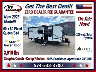 2025 Coachmen Apex Nano 203RBK   - Photo 1 - Goshen, IN 46526