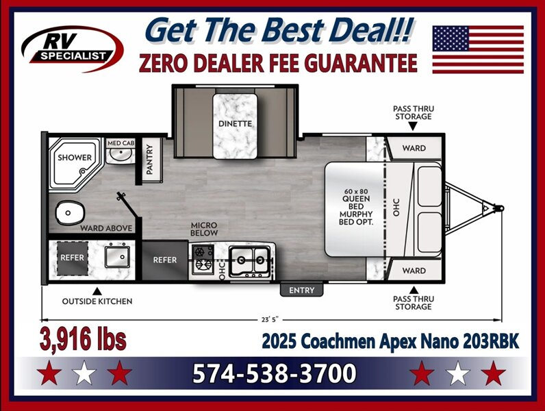 2025 Coachmen Apex Nano 203RBK - Photo 2 - Goshen, IN 46526