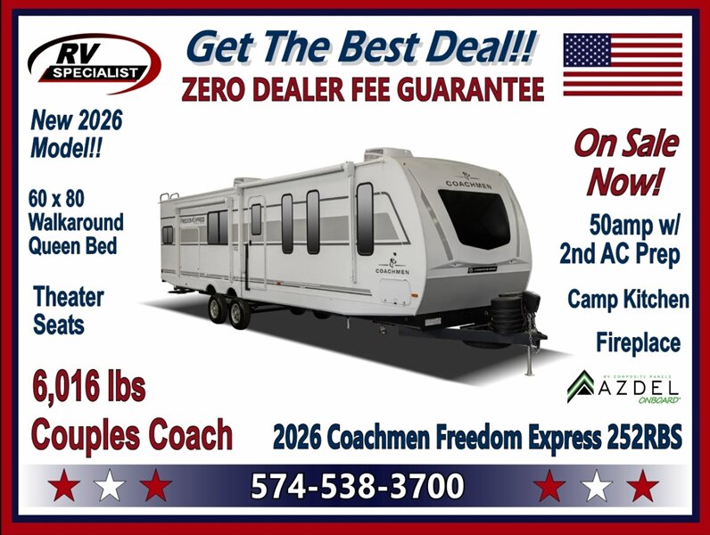 2026 Coachmen Freedom Express Ultra Lite 252RBS - Photo 1 - Goshen, IN 46526