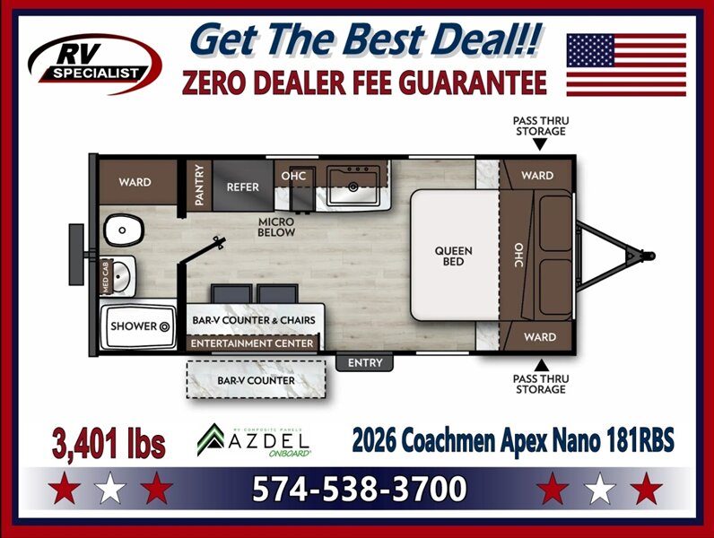 2026 Coachmen Apex Nano 181RB - Photo 1 - Goshen, IN 46526