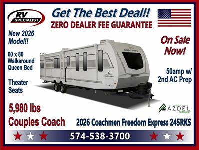 2026 Coachmen Freedom Express Ultra Lite 245RKS   - Photo 1 - Goshen, IN 46526