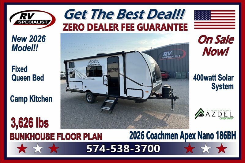 2026 Coachmen Apex Nano 186BH - Photo 1 - Goshen, IN 46526