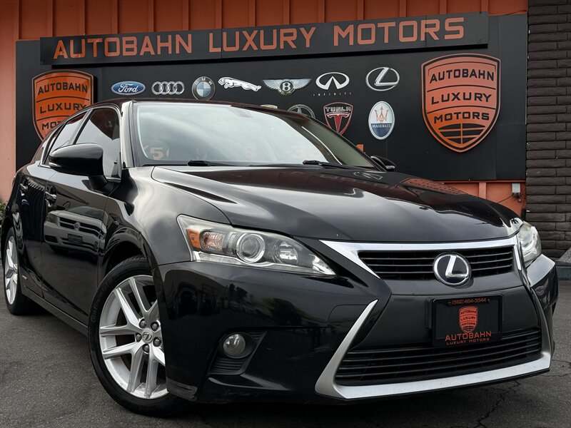 Black (Obsidian) 2015 Lexus CT Hybrid 200h FWD Wagon Front-Wheel Drive Automatic