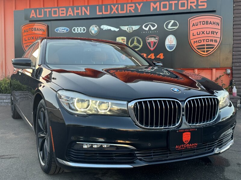 Jet Black 2016 BMW 7 Series Sedan Rear-Wheel Drive Automatic