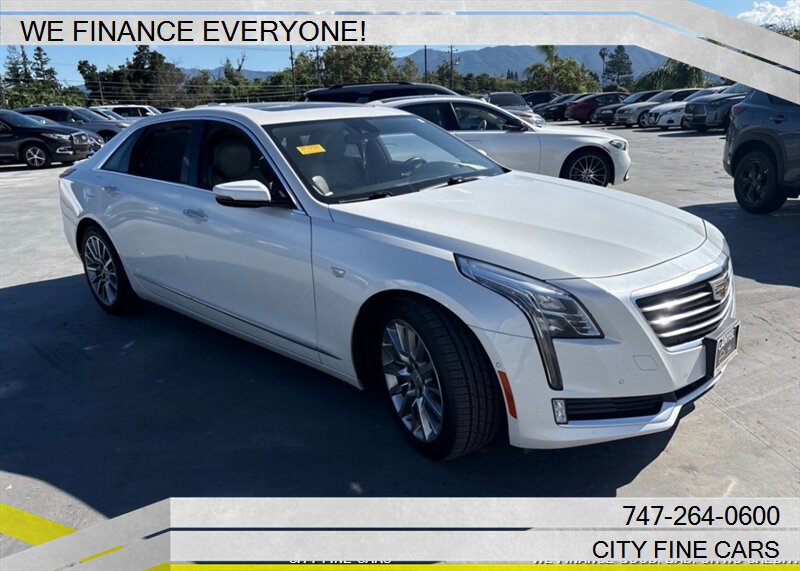 White 2018 Cadillac CT6 2.0T Luxury RWD Sedan Rear-Wheel Drive Automatic