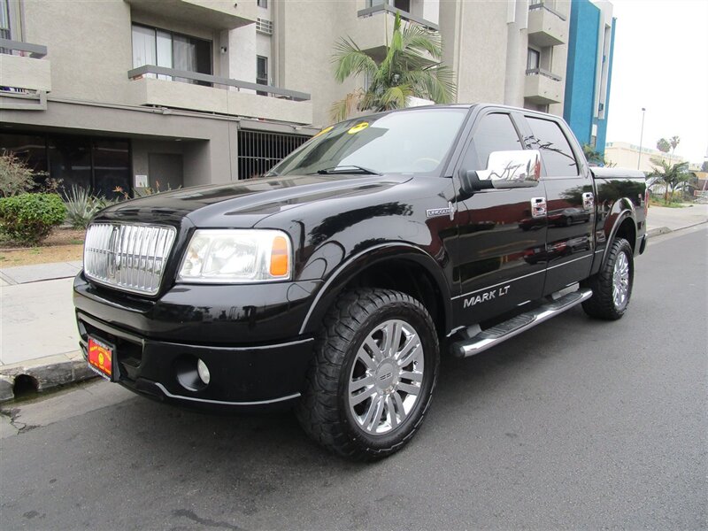 Black 2007 Lincoln Mark LT SuperCrew 4WD Pickup Truck Four-Wheel Drive Automatic