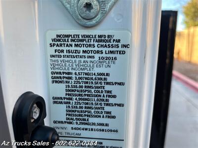 2016 Isuzu NPR 9'6 " Dump Bed Dump Truck, 18 " Storage   - Photo 25 - Scottsdale, AZ 85257
