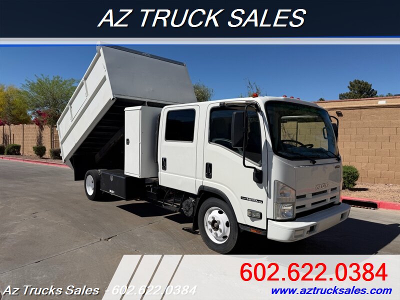2012 Isuzu NPR-HD Crew Cab 12' Dump Truck w/Tunnel Storage   - Photo 1 - Scottsdale, AZ 85257