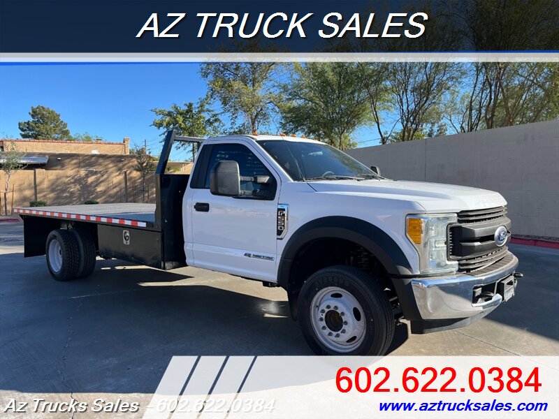 2017 Ford F-550 Super Duty Regular Cab, 16' Diamond Plate Flat Bed   - Photo 1 - Scottsdale, AZ 85257