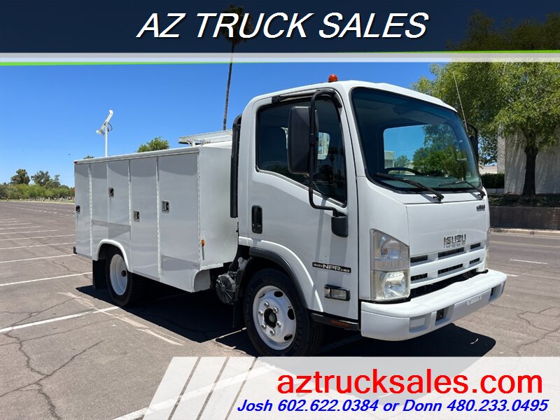 2014 Isuzu NPR-HD Knapheide Service Body, Loading Ramp, Very Clean   - Photo 1 - Scottsdale, AZ 85257
