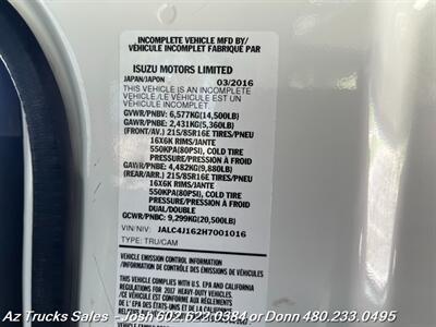 2017 Isuzu NPR Crew Cab 14' Dump Truck, Diesel 127K   - Photo 31 - Scottsdale, AZ 85257