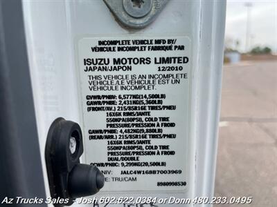 2011 ISUZU-HD NPR 10'4 " Flat Bed 16.5 " Tunnel Storage   - Photo 23 - Scottsdale, AZ 85257