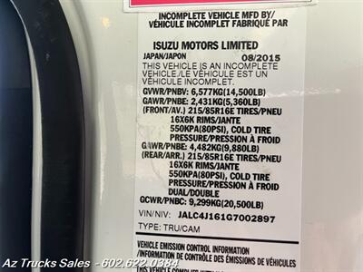 2016 Isuzu NPR-HD, Cab & Chassis Crew Cab - Photo 27 - Scottsdale, AZ 85257