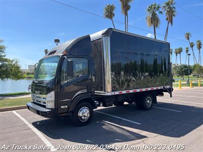 2008 Isuzu NPR-HD 14' Box Truck w/LiftGate Factory Onyx Black LOW LOW MILES, NO DEF REQUIRED - Photo 2 - Scottsdale, AZ 85257