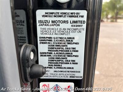 2008 Isuzu NPR-HD 14' Box Truck w/LiftGate Factory Onyx Black  LOW LOW MILES, NO DEF REQUIRED - Photo 40 - Scottsdale, AZ 85257