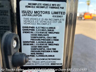 2008 Isuzu NPR-HD 14' Box Truck w/LiftGate Factory Onyx Black LOW LOW MILES, NO DEF REQUIRED - Photo 27 - Scottsdale, AZ 85257