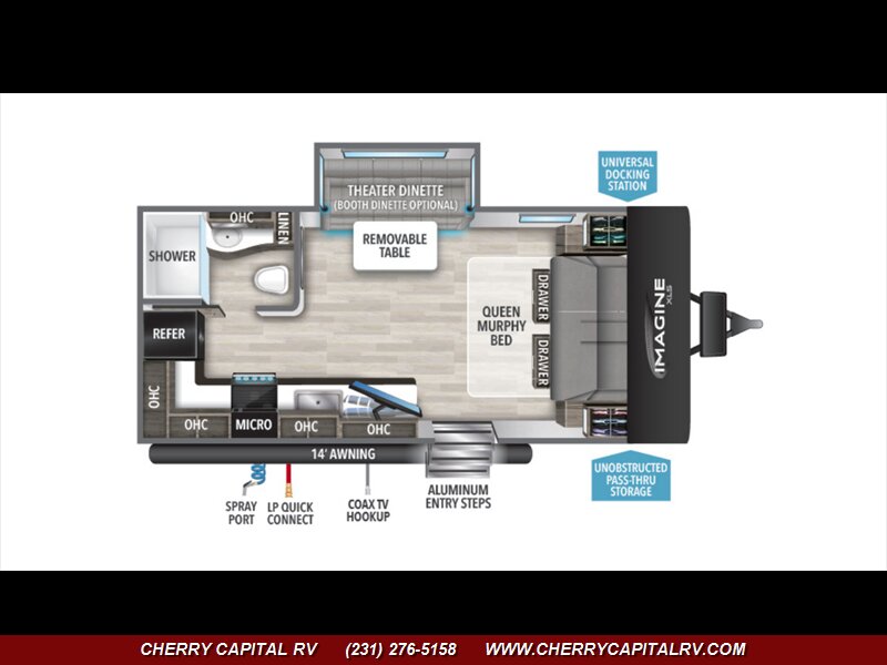 2023 Grand Design RV Imagine XLS 17MKE   - Photo 1 - Grawn, MI 49637