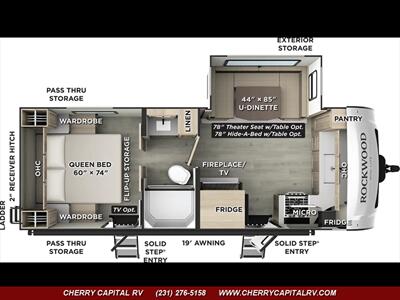 2026 FOREST RIVER ROCKWOOD MINI LITE 2506FK   - Photo 21 - Grawn, MI 49637