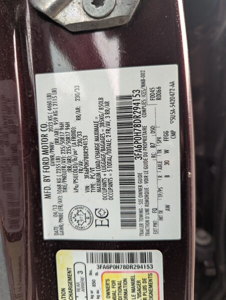 2013 Ford Fusion SE - Photo 9 - Calgary, AB T2B 2Y9