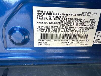 2015 Mitsubishi Outlander Sport 2.4 GT - Photo 8 - Wylie, TX 75098
