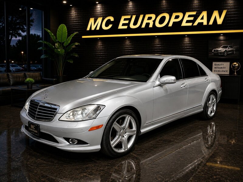 Silver 2008 Mercedes-Benz S-Class Sedan Rear-Wheel Drive Automatic
