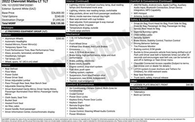 2022 Chevrolet Malibu LT   - Photo 2 - Winston Salem, NC 27106