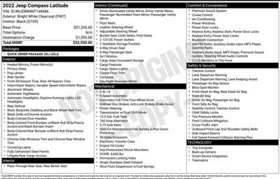 2022 Jeep Compass Latitude   - Photo 3 - Winston Salem, NC 27106