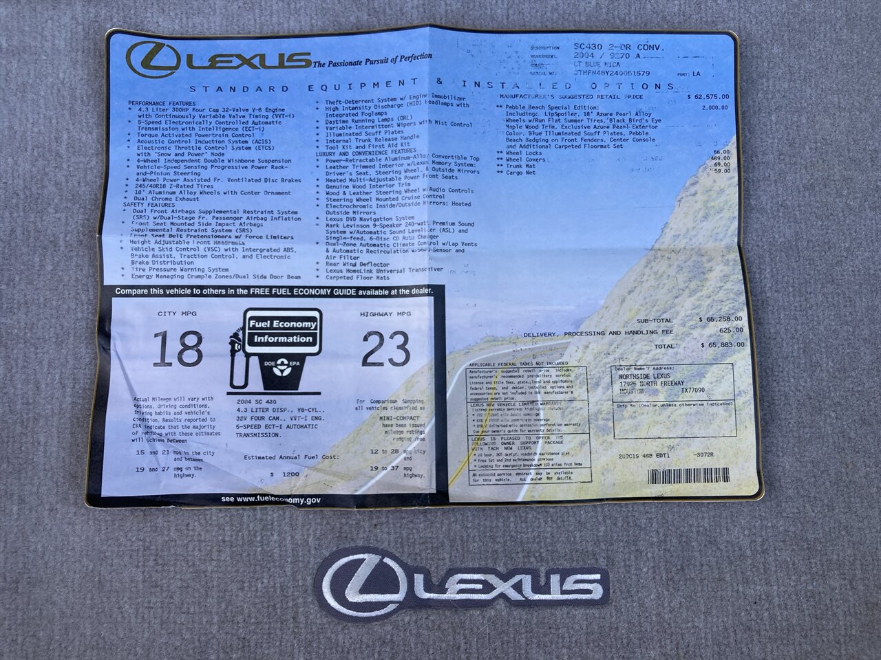 2004 Lexus SC 430 - Photo 34 - Stuart, FL 34997