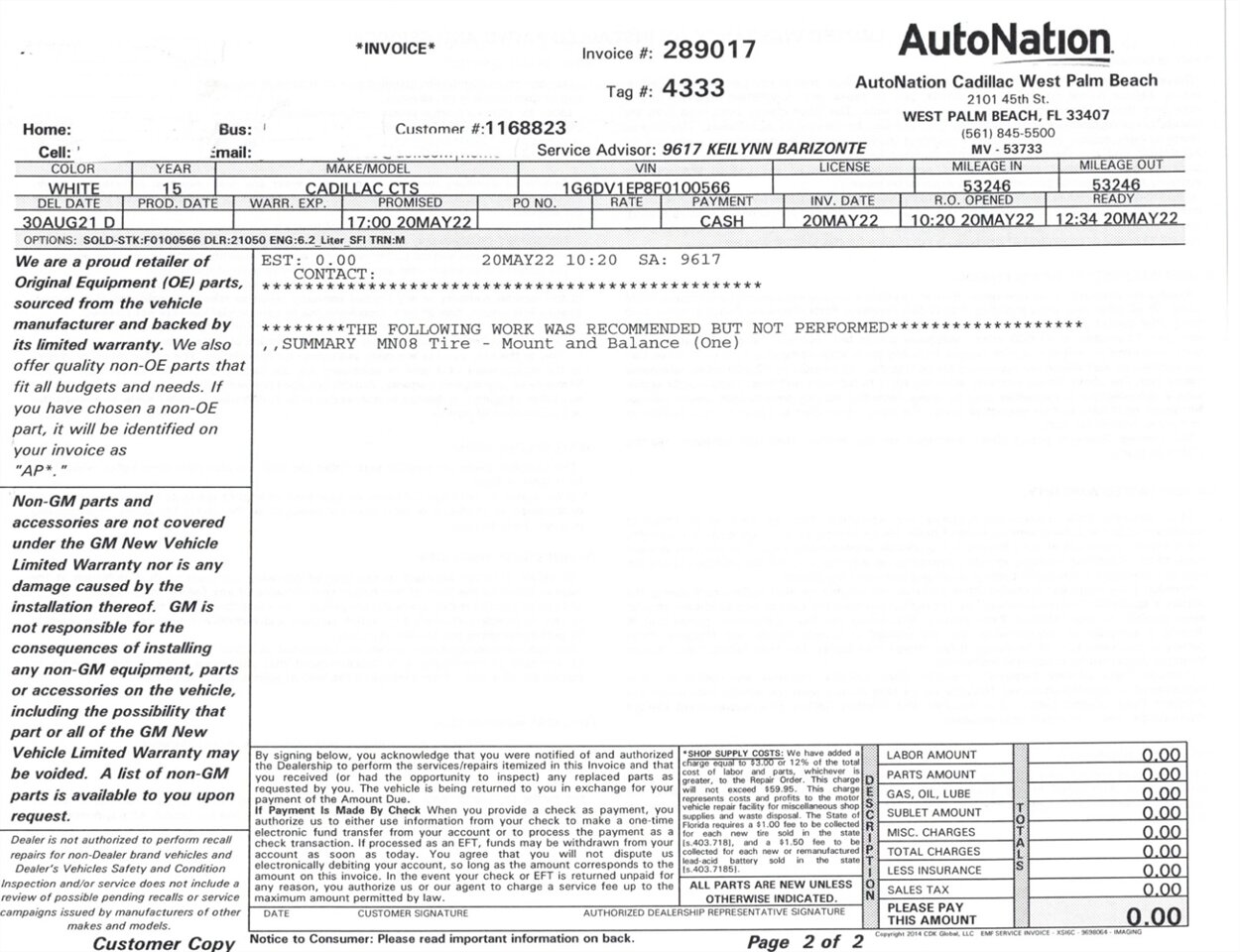 2015 Cadillac CTS-V 6 Speed Manual Transmission   - Photo 22 - Stuart, FL 34997