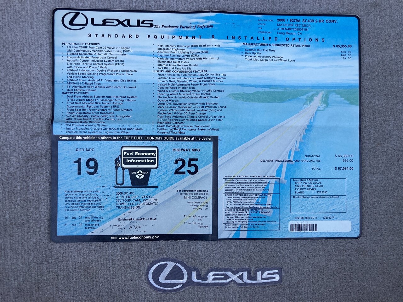 2006 Lexus SC 430 - Photo 35 - Stuart, FL 34997