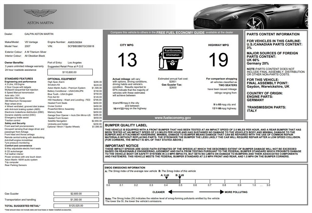 2007 Aston Martin Vantage   - Photo 39 - Stuart, FL 34997