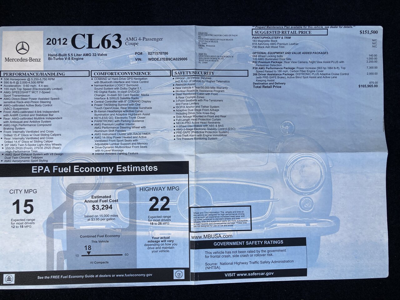 2012 Mercedes-Benz CL 63 AMG   - Photo 36 - Stuart, FL 34997