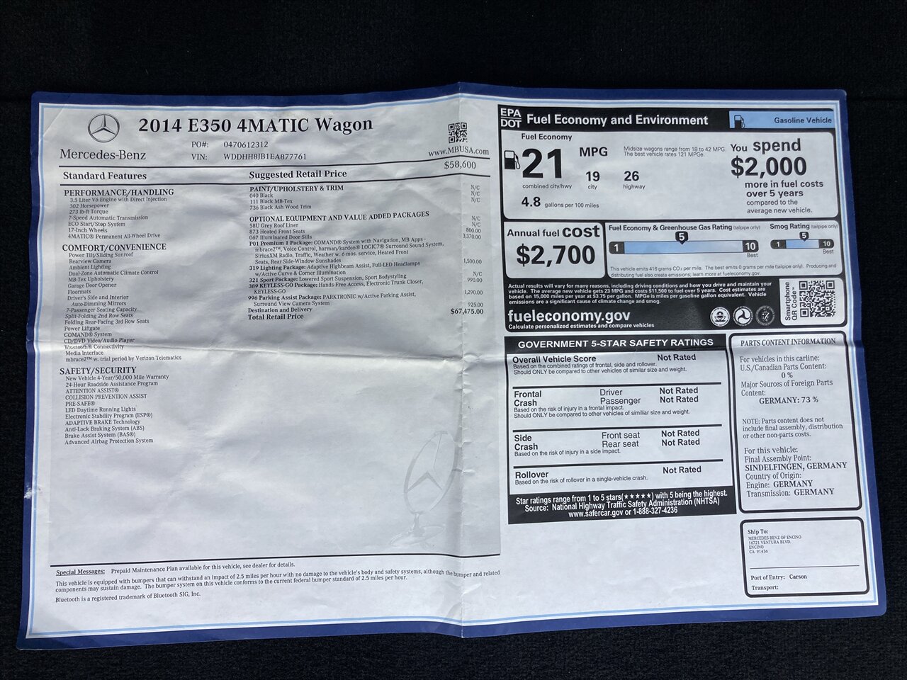 2014 Mercedes-Benz E 350 Sport 4MATIC - Photo 37 - Stuart, FL 34997