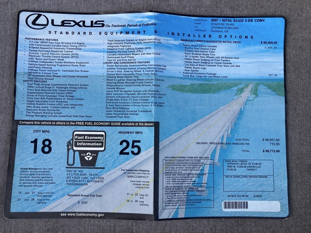 2007 Lexus SC 430 Pebble Beach Edition   - Photo 37 - Stuart, FL 34997