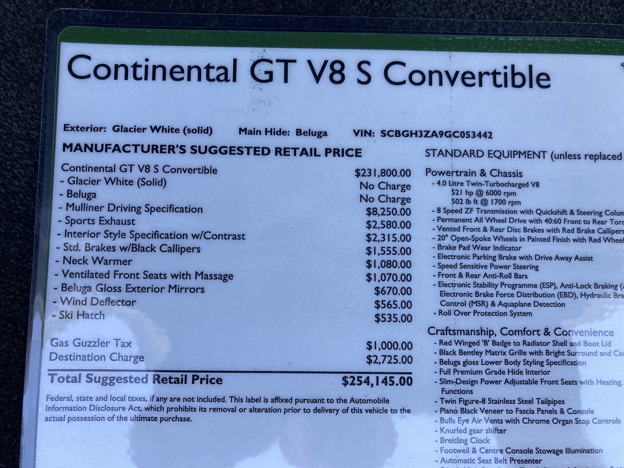 2016 Bentley Continental GT V8 S Mulliner   - Photo 3 - Stuart, FL 34997