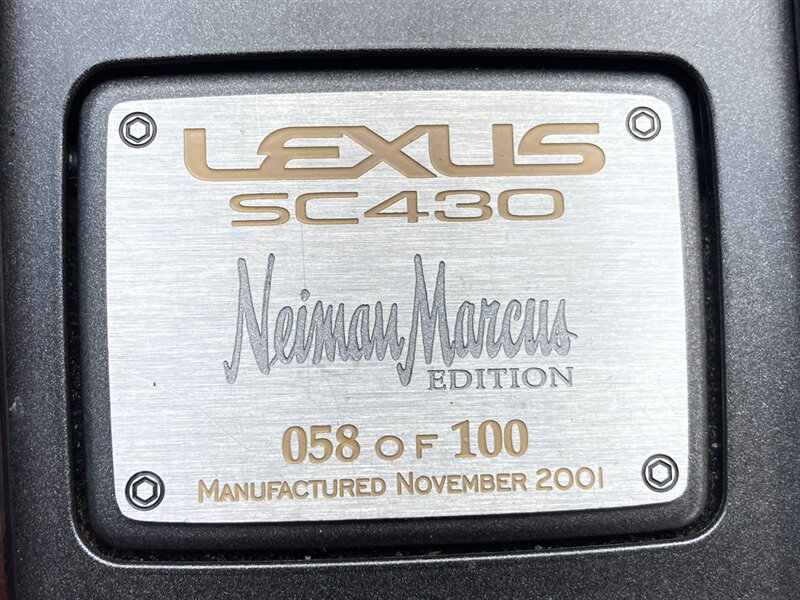 2002 Lexus SC 430 Limited Neiman Marcus Edition  
