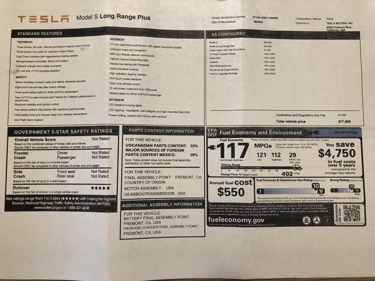 2020 Tesla Model S Long Range Plus   - Photo 3 - Stuart, FL 34997