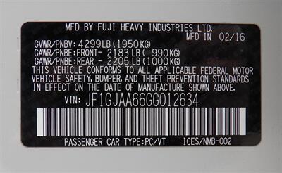 2016 Subaru Impreza 2.0i  AWD - Photo 34 - Mishawaka, IN 46545