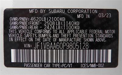 2023 Subaru WRX  AWD - Photo 33 - Mishawaka, IN 46545
